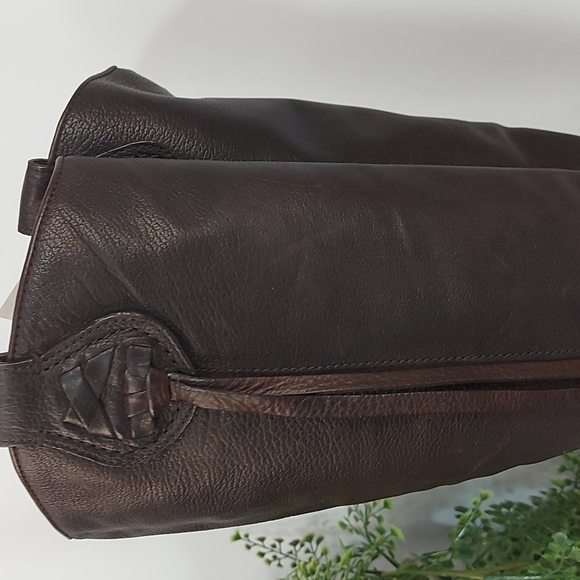 Coach Selena Brown Leather Block Heel Tassel Tall Almond Toe Boot 7B - Picture 4 of 12